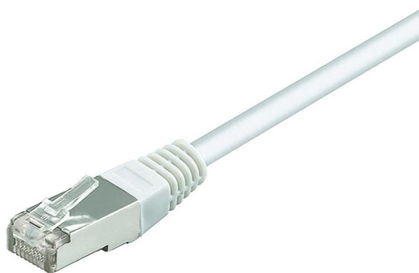 Patch kabel, F/UTP CAT5E, 0,50 m hvid