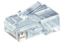 RJ45 Modular Plug for Round Cables, 8-Pin
