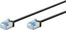 ALine Ultra-Flexible CAT 6A Patch Cable, Slim, U/UTP, Sort, 5m