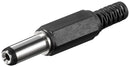 DC plug with cable protecto...