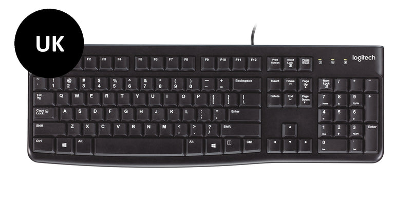 Logitech Keyboard K120 for Business tastatur USB QWERTY Engelsk Sort