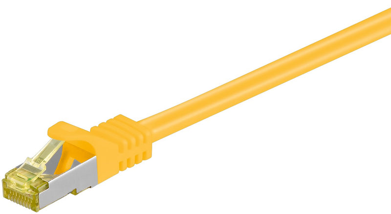 Patch kabel, S/FTP CAT6A, 30 m, Gul