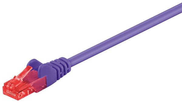 0.5 CAT 6 patch cable, U/UTP, violet