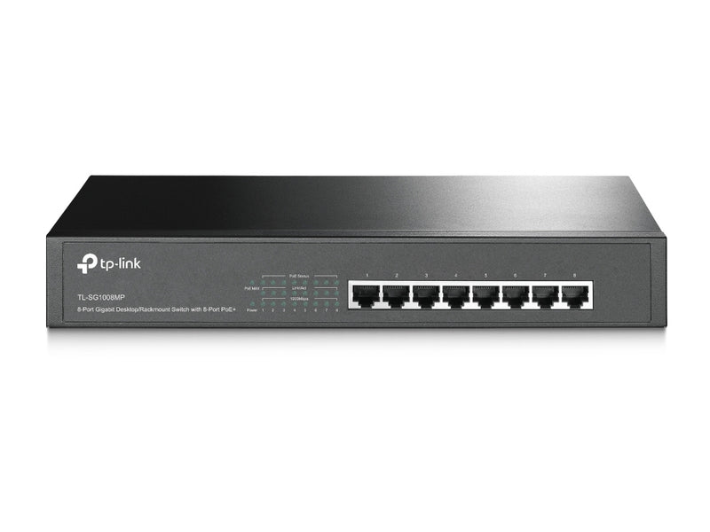 TP-Link 8-PORT GIGABIT DSKTP POE SWTCH 802.3AT 126W POE 1U 13