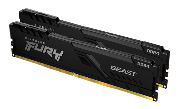 Kingston FURY Beast 64GB (2x32GB) 3200MHz DDR4 CL16 Desktop Memory Kit of 2 KF432C16BBK2/64