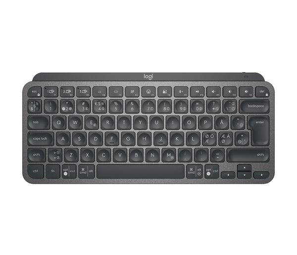 Logitech MX Keys Mini tastatur RF trådløs + Bluetooth QWERTY Nordisk Grafit