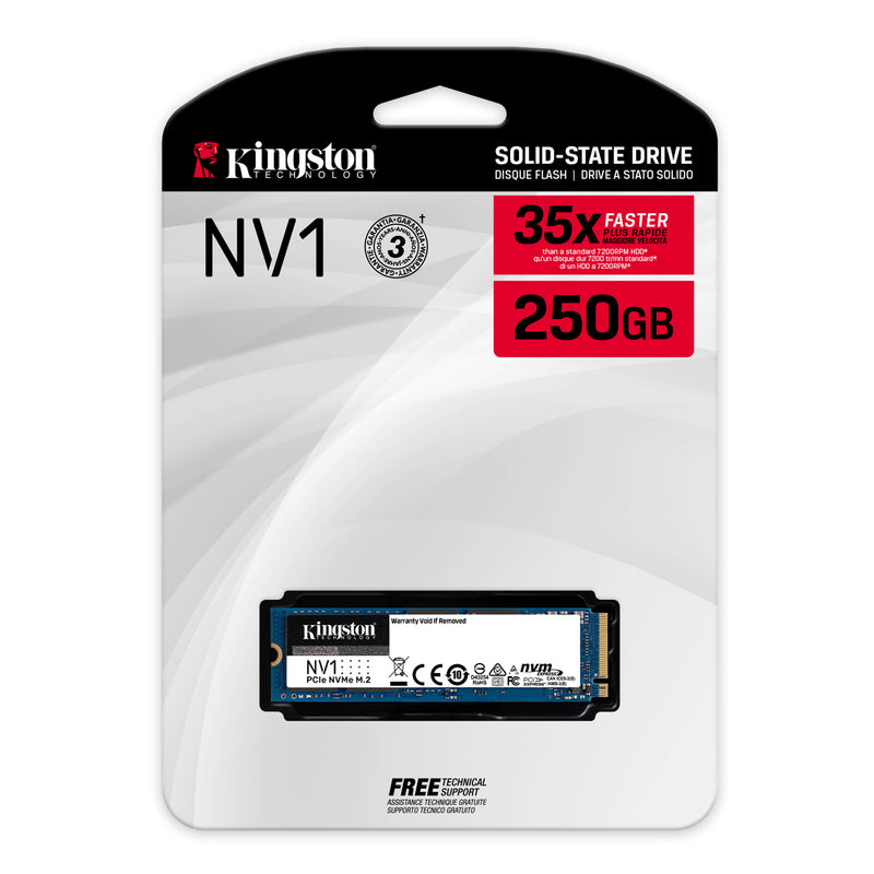 Kingston NV1 NVMe PCIe SSD 250G M.2 2280 - SNVS/250G