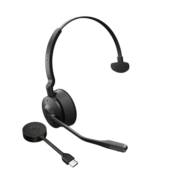 Jabra Engage 55 Headset TrÃ¥dlÃ¸s Kontor/Callcenter Bluetooth Opladningsstativ Sort