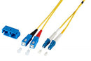 Fiberkabel 9/125 my LC-SC, OS2 singlemode duplex, 20 m