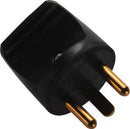 EDB stikprop rund m/jord sort 230V