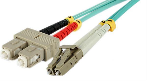 Fiberkabel LC/SC 50/125 my (3 mm) OM3 0,5 meter