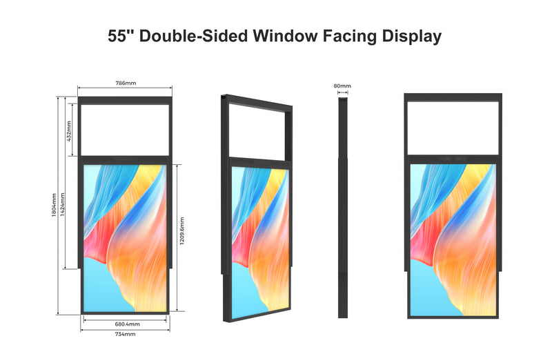 ADisplay 55" Dual 2500/700Nits Android 11