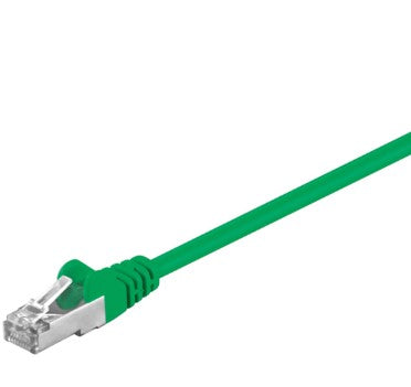 Patch kabel, F/UTP CAT5E, 0,25 m grøn