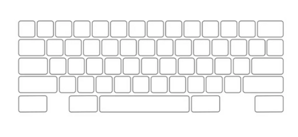Abook 695 DK tastatur med backlight