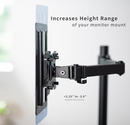 VIVO Height Adjustable VESA Adapter for Single 13 to 27 inch Monitor