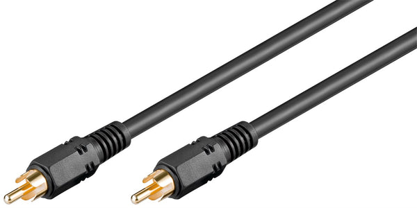 Coaxial Digital/Audio Connector Cable, RCA S/PDIF, Double Shielded, 2 m Cable Length