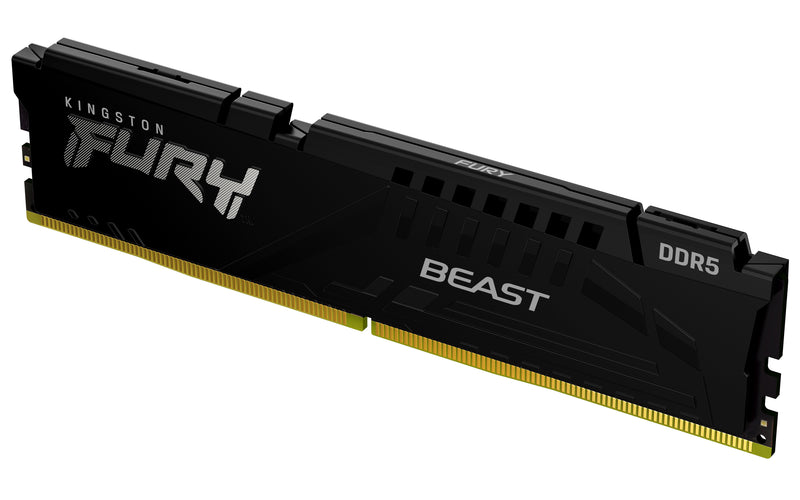 Kingston FURY Beast DDR5 16GB 6000MT/s DDR5 CL36 DIMM Desktop Gaming Single Module - KF560C36BBE-16