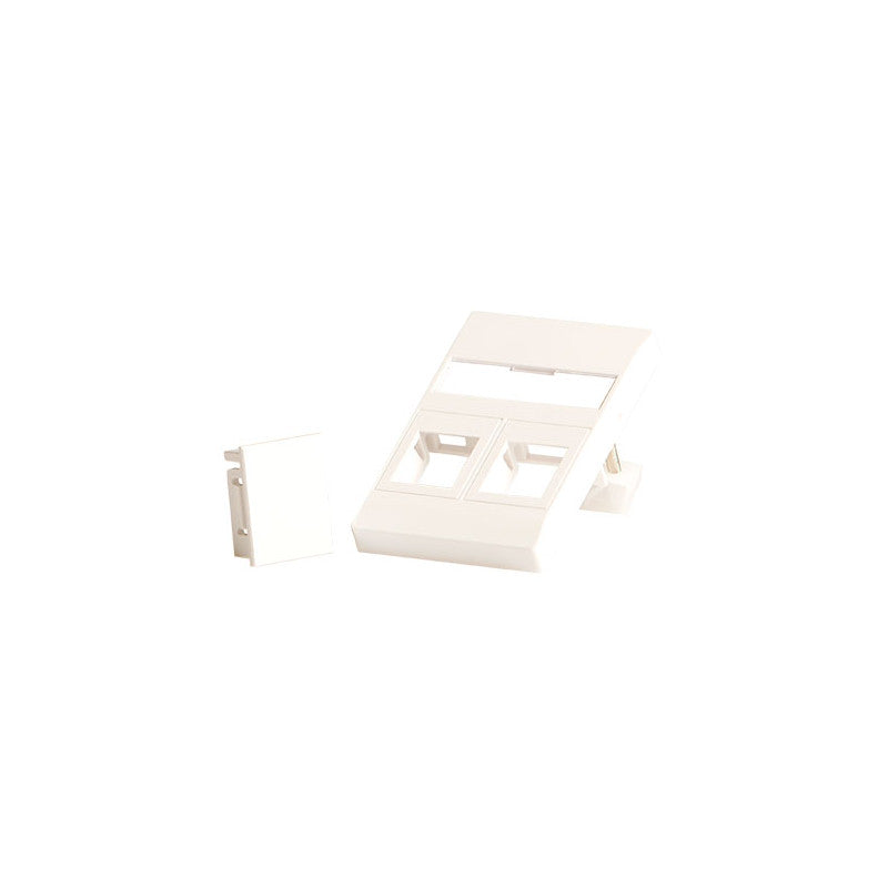 Dataudtag Fuga for 2xKeystone Jack, hvid