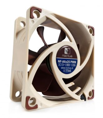 Noctua NF-A6x25 5V PWM, Premium Quiet Fan, 4-Pin, 5V Version (60mm, Brown)