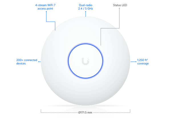 Ubiquiti UniFi U7 Lite Tråd...