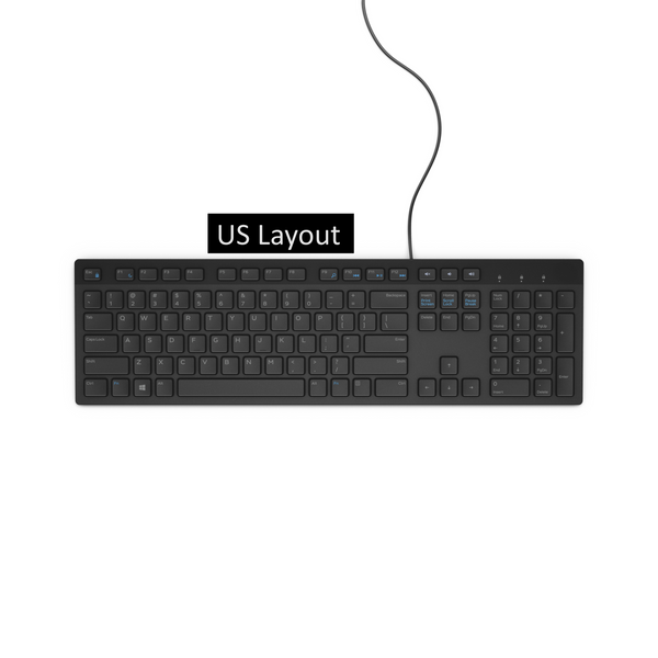 Dell KB216 - Keyboard - USB - QWERTY US Intern