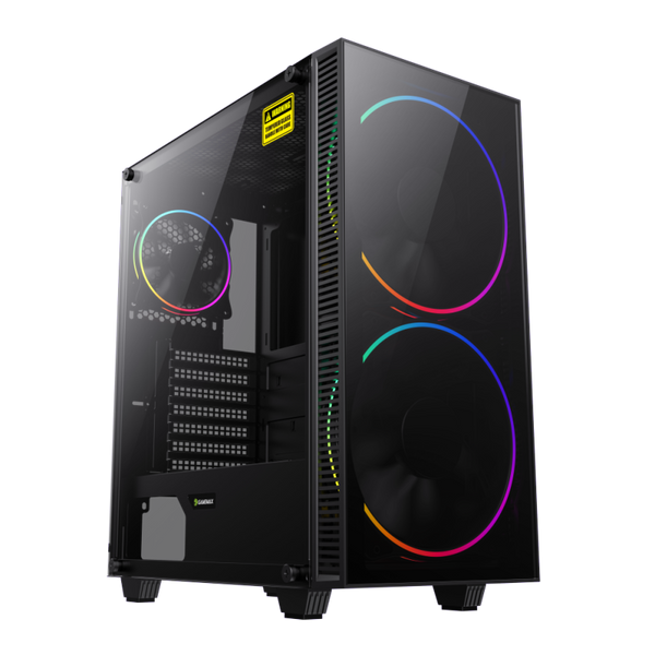 Gamemax Black Hole kabinet,ATX Sort Glas