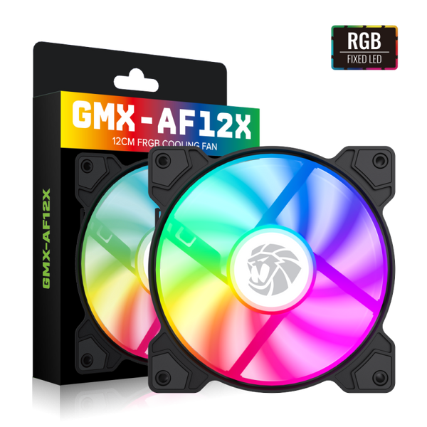 Gamemax kabinetblÃ¦ser 120mm FRGB 3 pin Molex