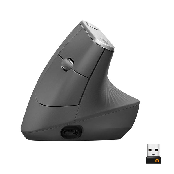 Logitech MX Vertical mus Højre hånd RF trådløs + Bluetooth Optisk 4000 dpi
