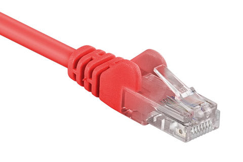 Patch kabel, UTP CAT5E, rød, 7,5 m