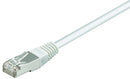 Patch kabel, F/UTP CAT5E, 2 m hvid