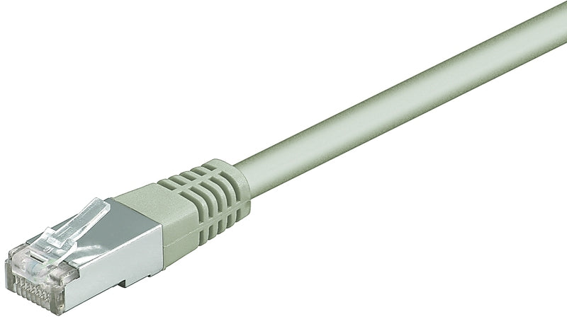 Patch kabel, F/UTP CAT5E, 0,5 m grå