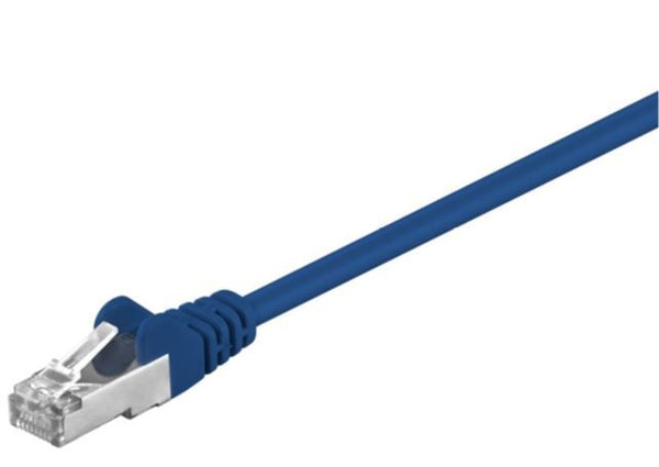Patch kabel, F/UTP CAT5E, 15 m blå