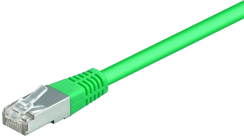 Patch kabel, F/UTP CAT5E, 3 m grøn