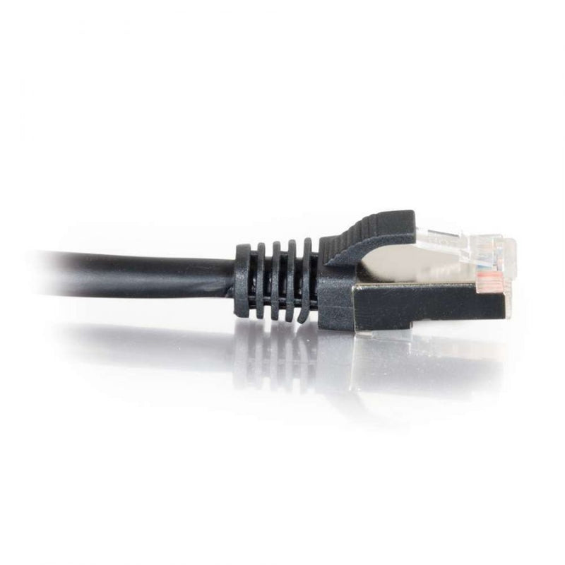 Patch kabel, F/UTP CAT5E, 0,5 m Sort