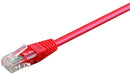 Patch kabel, UTP CAT6, rød, 3 m