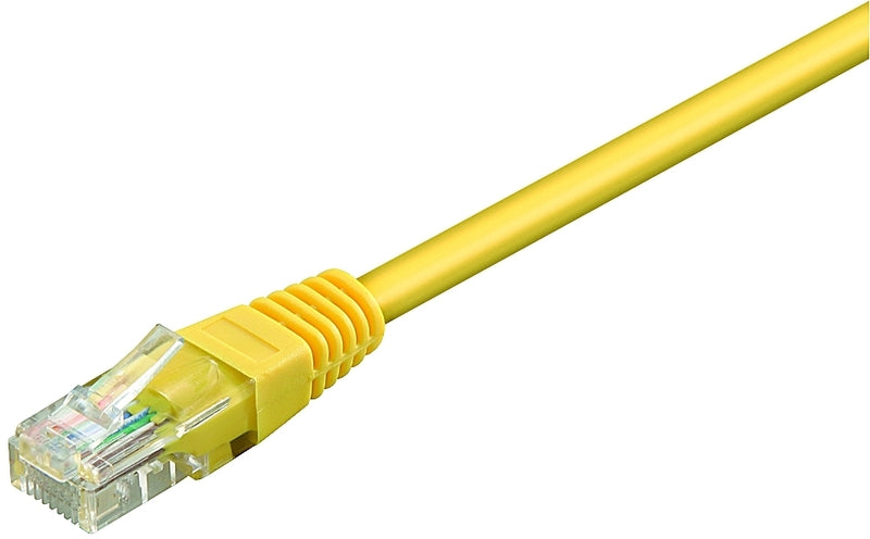 Patch kabel, UTP CAT6, gul, 0,5 m