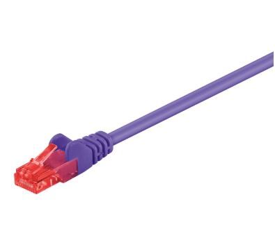 Patch kabel, UTP CAT6, violet, 0.5 m