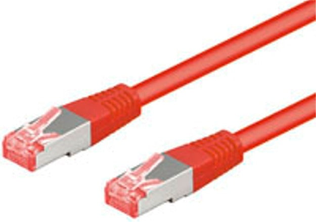 Patch kabel, S/FTP CAT6, 2 m, rød