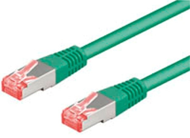 Patch kabel, S/FTP CAT6, 1 m, grøn