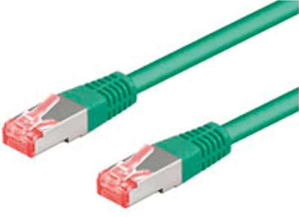 Patch kabel, S/FTP CAT6, 2 m, grøn