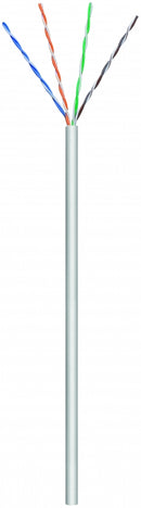 Goobay 93884 CAT 6 Network Cable, U/UTP, Grey, 100 m Length