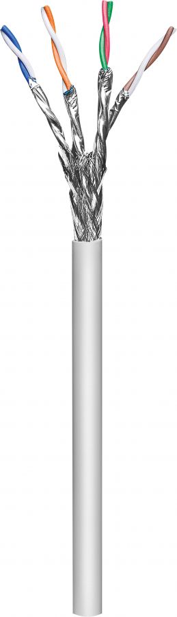 Patch kabel (blød), S/FTP CAT6A, 305 m, 100% Kobber