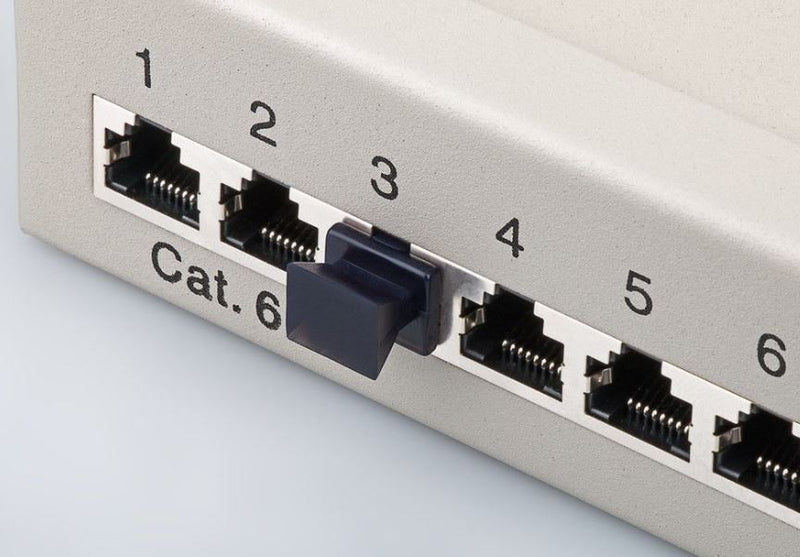 Støv hætte til switch RJ45 - 10 stk