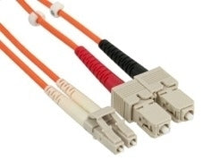 Fiberkabel 50/125 my LC-SC, OM3 multimode duplex, 2 m