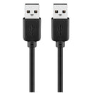 USB 2.0 cable, (bulk good), A' male to 'A' male USB AA 300 LC HiSpeed 2.0 black 3m