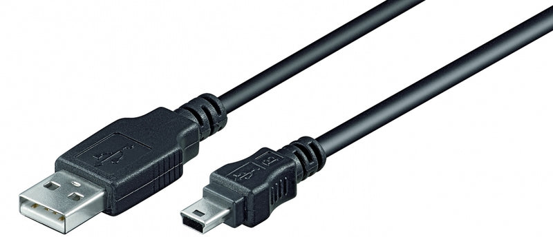 USB2 kabel, A-han/USB mini 5 pol han, 3 m