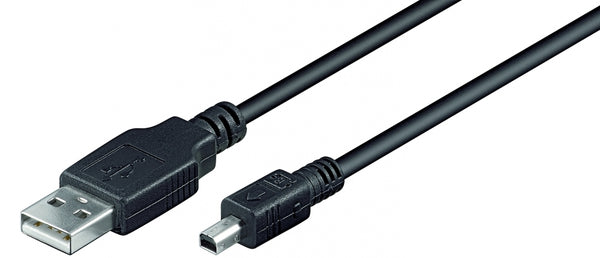 USB2 kabel, A han/4 pol mini B, 1,8 m
