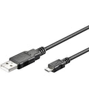 Goobay 93922 USB 2.0 Hi-Speed Cable, Black, 0.6m Length