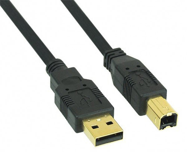 USB2 forb. kabel, A-han/B-han, Premium, 1,0 m