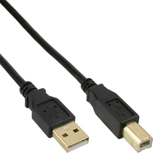 USB2 forb. kabel, A-han/B-han, Premium, 2,0 m